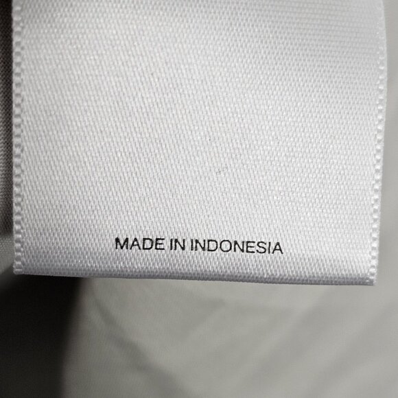 Smudged Polka Dot Navy Black White Tiered Mini Summer Business Casual Dress Sz M - Picture 14 of 14